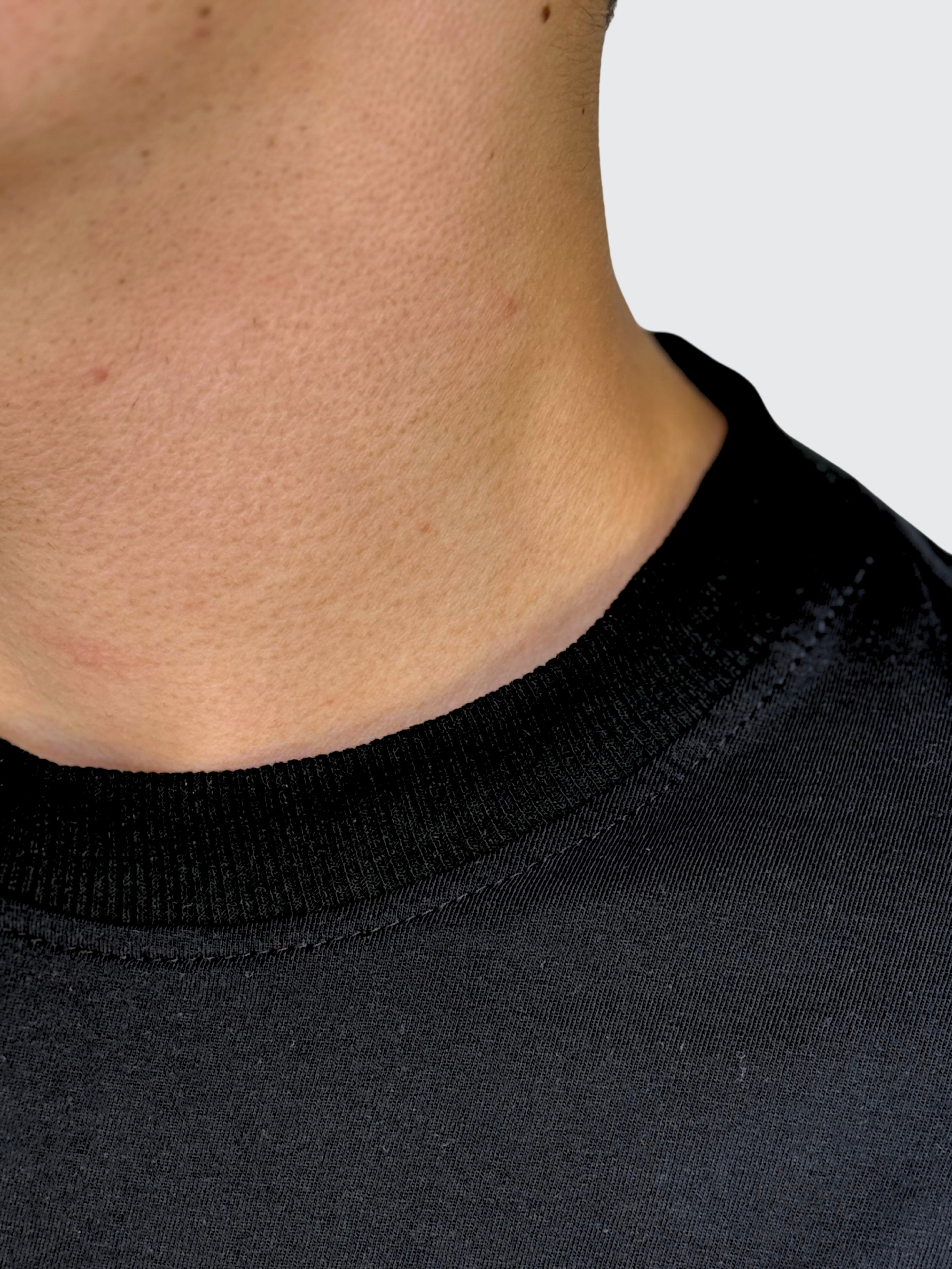 Premium Black T-shirt 190 GSM 100% cotton