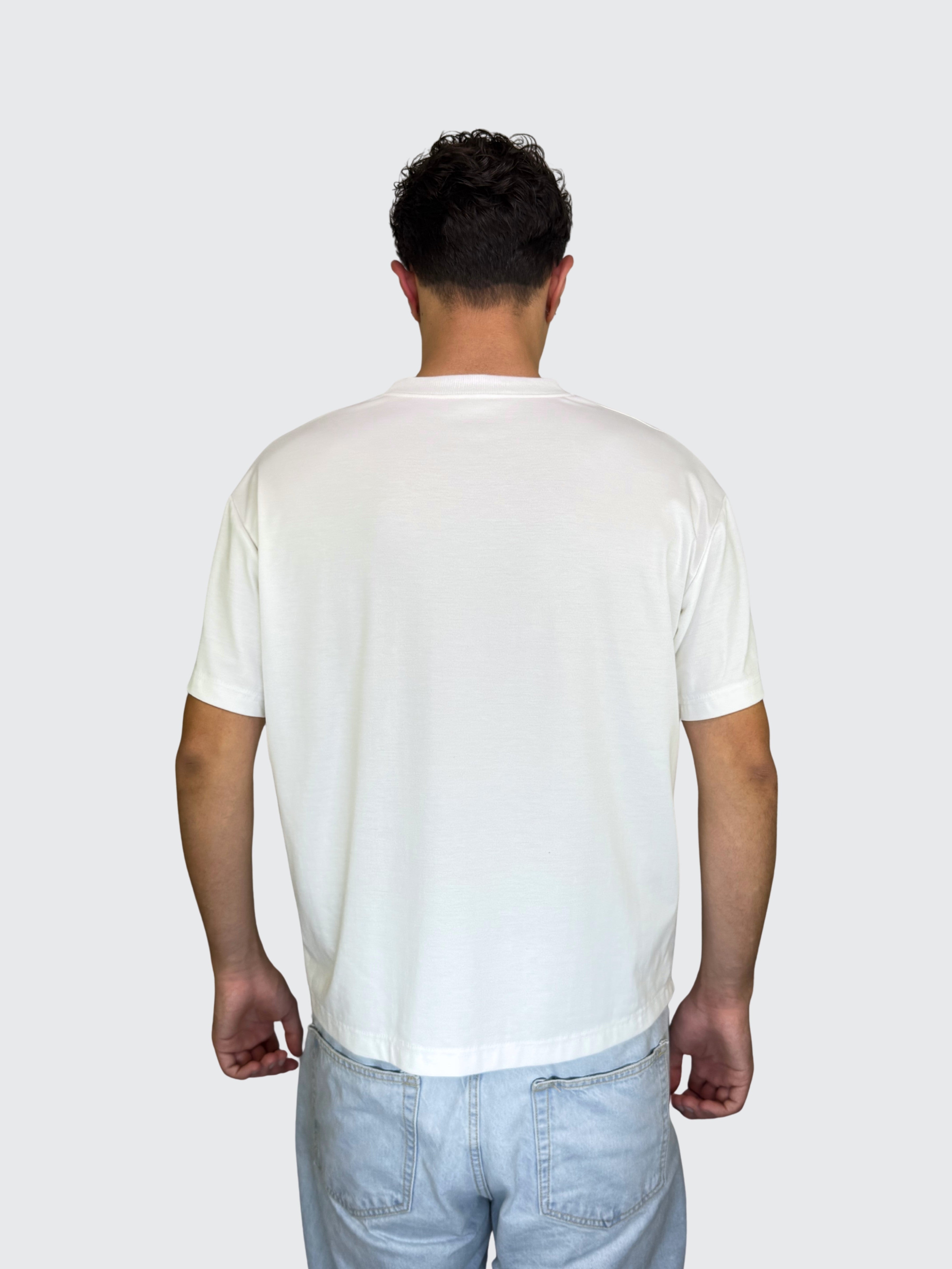 Premium White T-shirt 190 GSM 100% cottone
