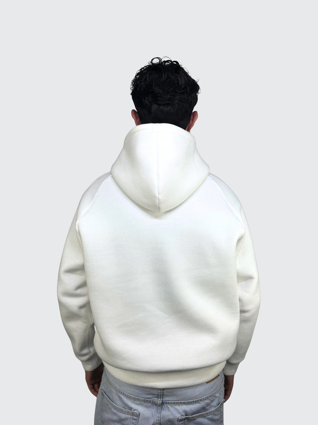 HOODIE White 310 GSM 100% Cotone
