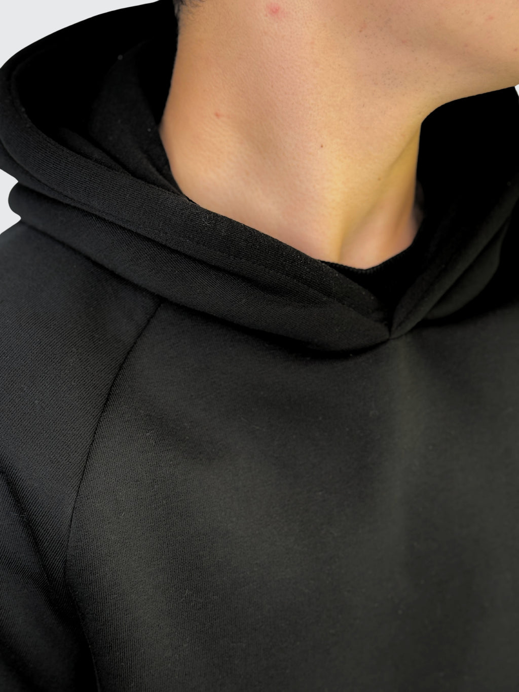 HOODIE Black 310GSM 100% cotone