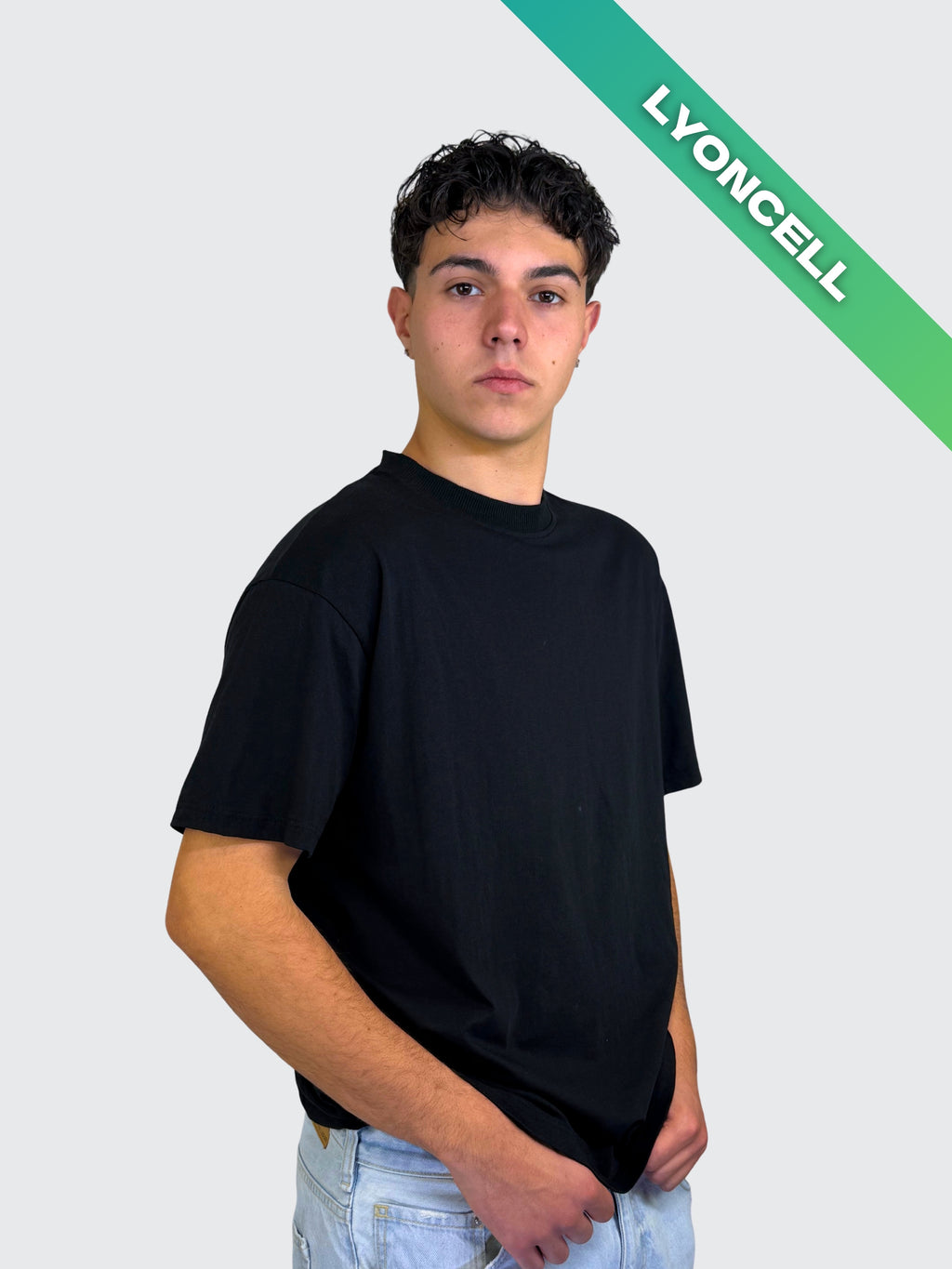 T-shirt Lyoncell Black 190 GSM