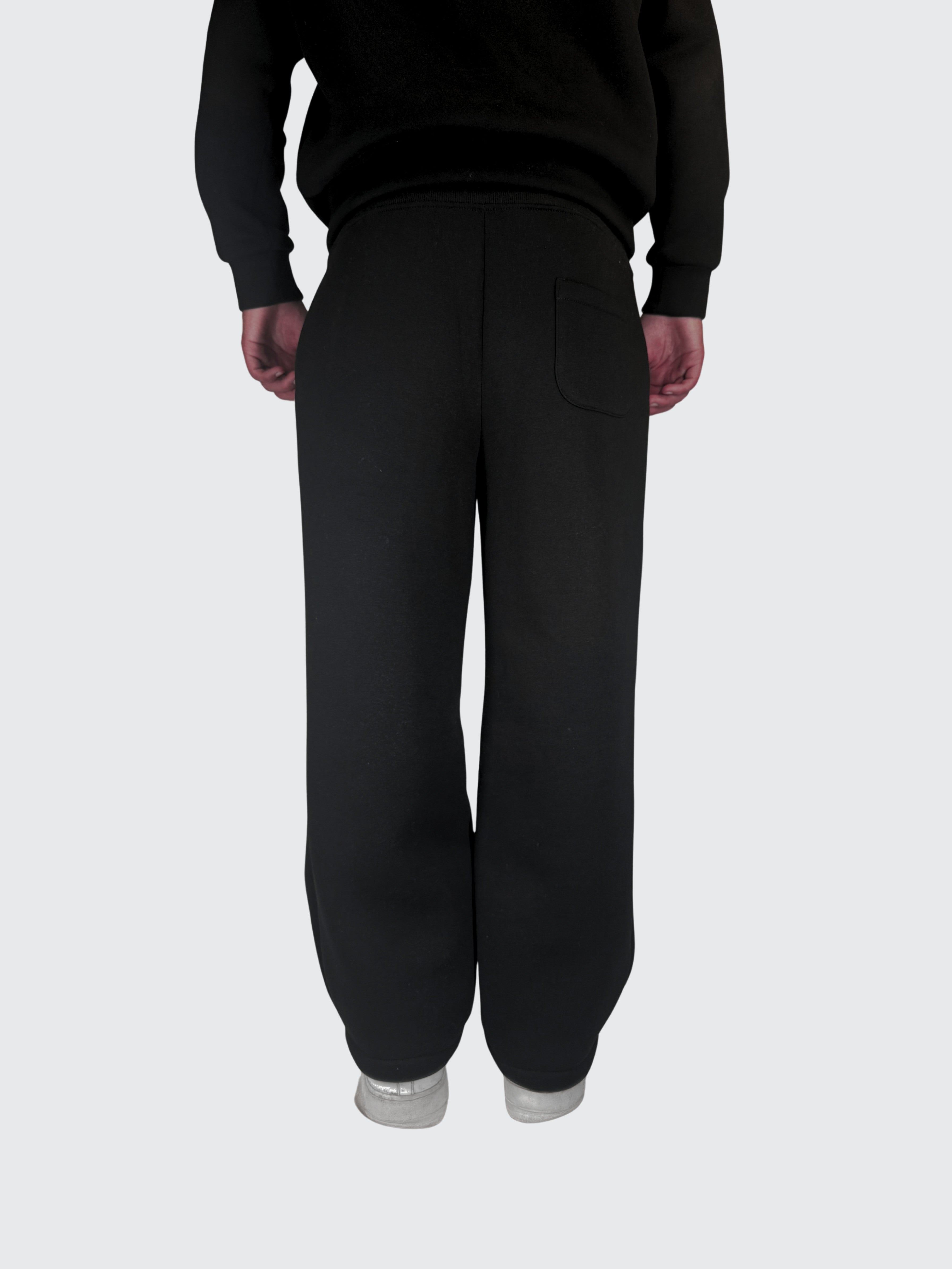 SWEATPANTS Black 310 GSM 100% Cotone