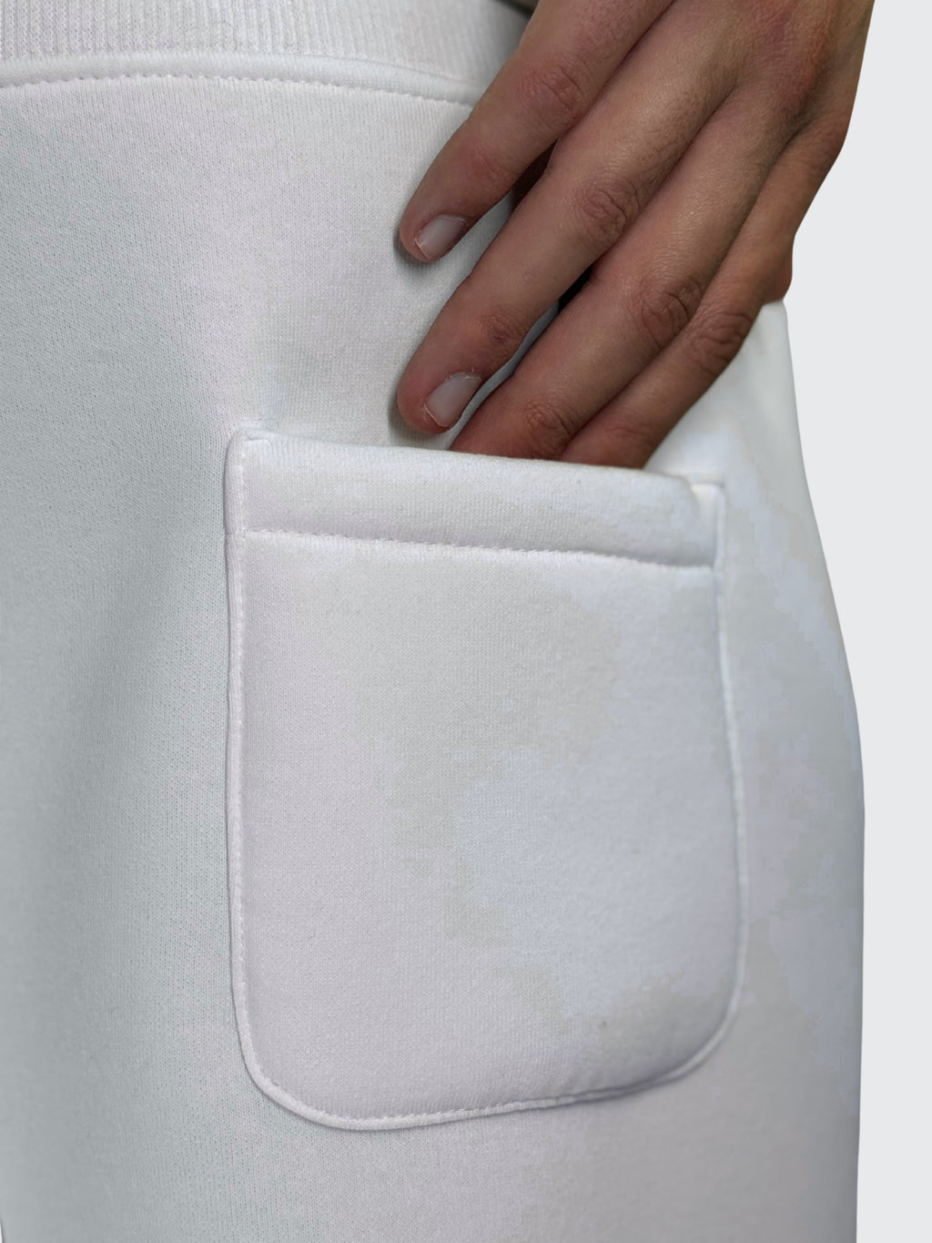 SWEATPANTS white 310 GSM 100% Cotone