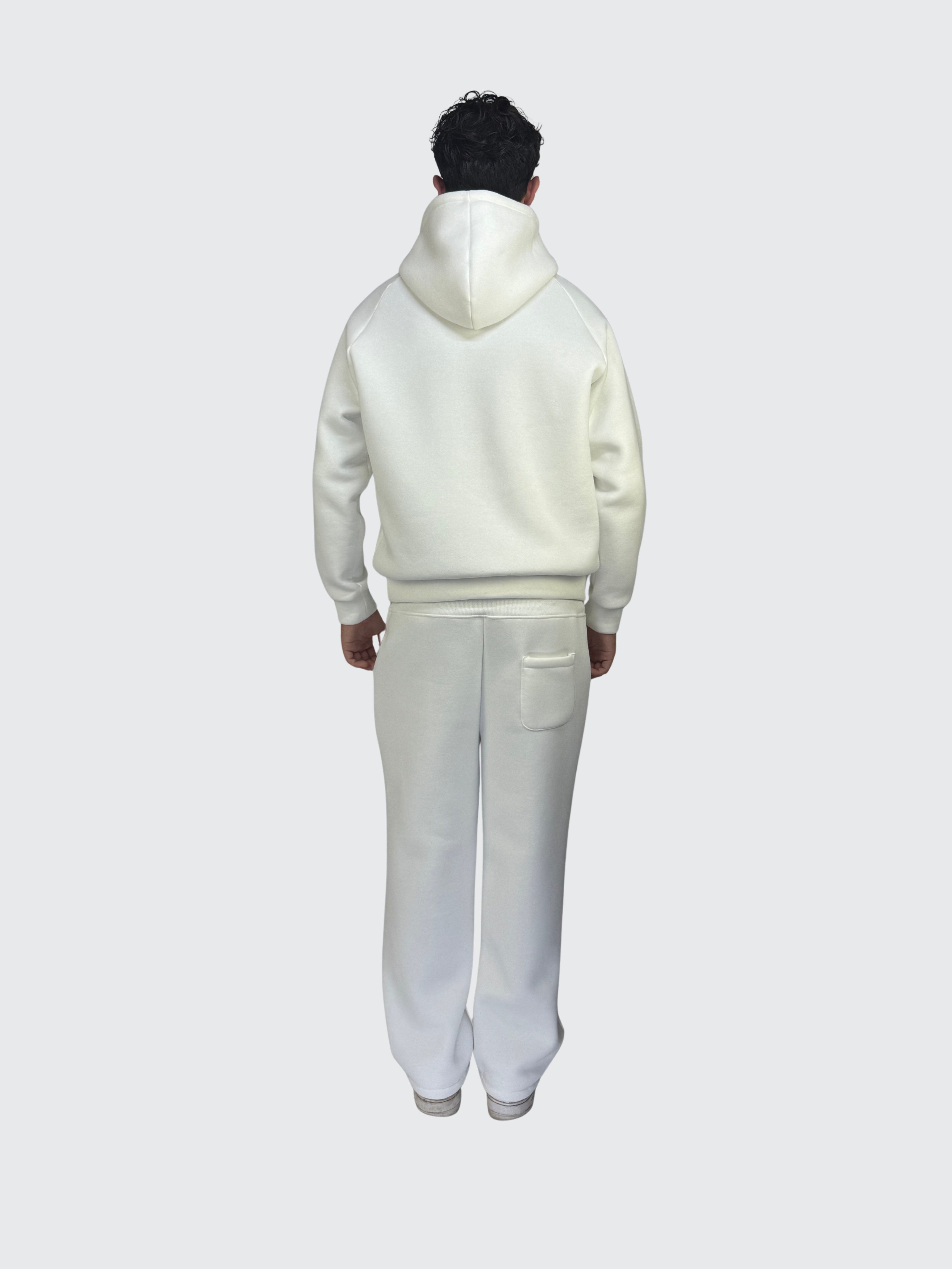 FULL TRACKSUIT WHITE 310GSM 100% Cotone