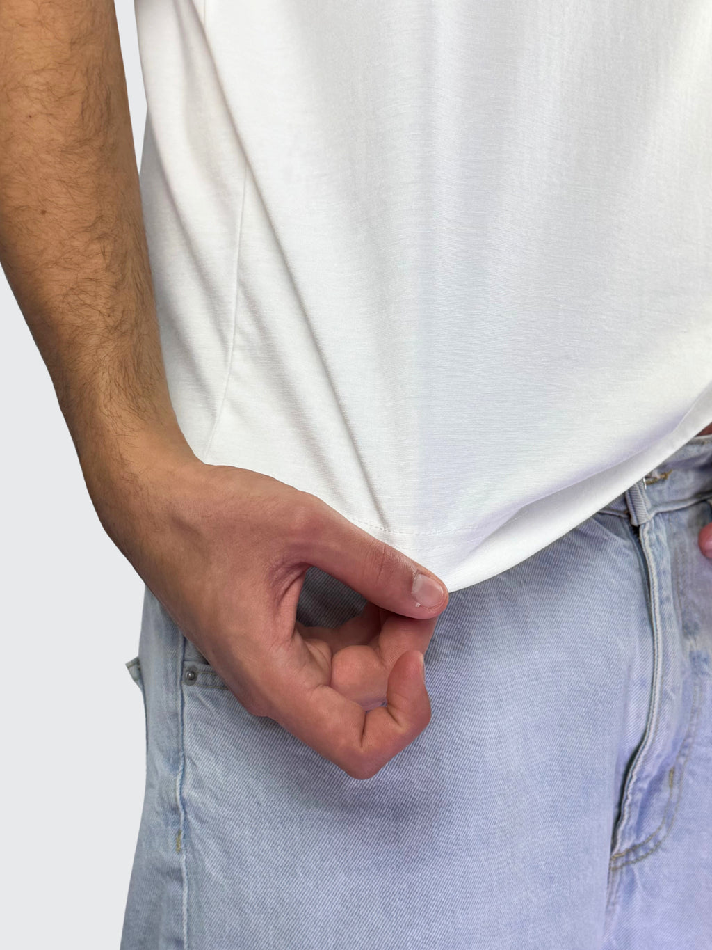 T-shirt Lyoncell white 190 GSM